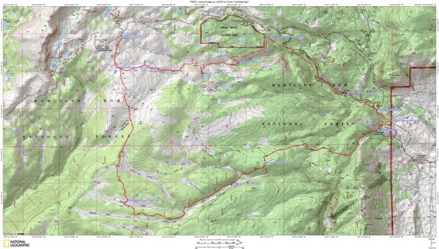 Map of Ehlin Rd (FS 338), Libby Flats Rd (FS 336), Bear Lake Rd (FS 396+A), Libby Creek Trail, Barber Lake Trail